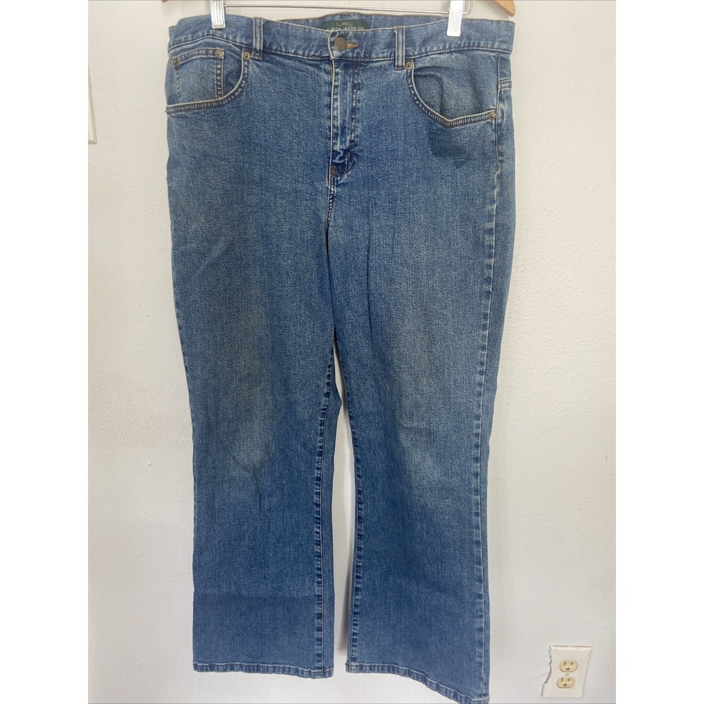 Lauren Jeans Ralph Lauren Jeans Womens 14 Blue Classic Bootcut Denim